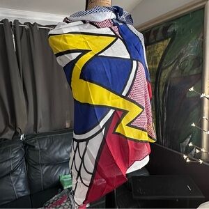 New Roy Lichtenstein Graphic Scarf